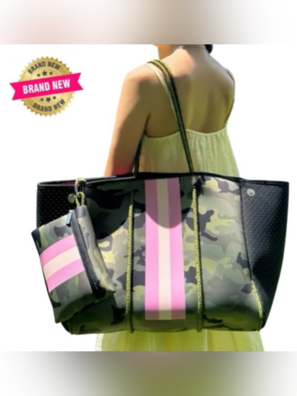 Neoprene Camo Large Tote